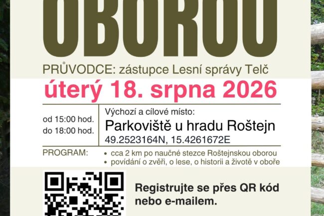 KOMENTOVANÁ VYCHÁZKA ROŠTEJNSKOU OBOROU
